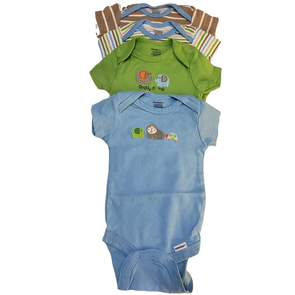 Baby Boys Onsie Bodysuits Size 0-3 Months and 0-6 Months - Picture 2 of 9